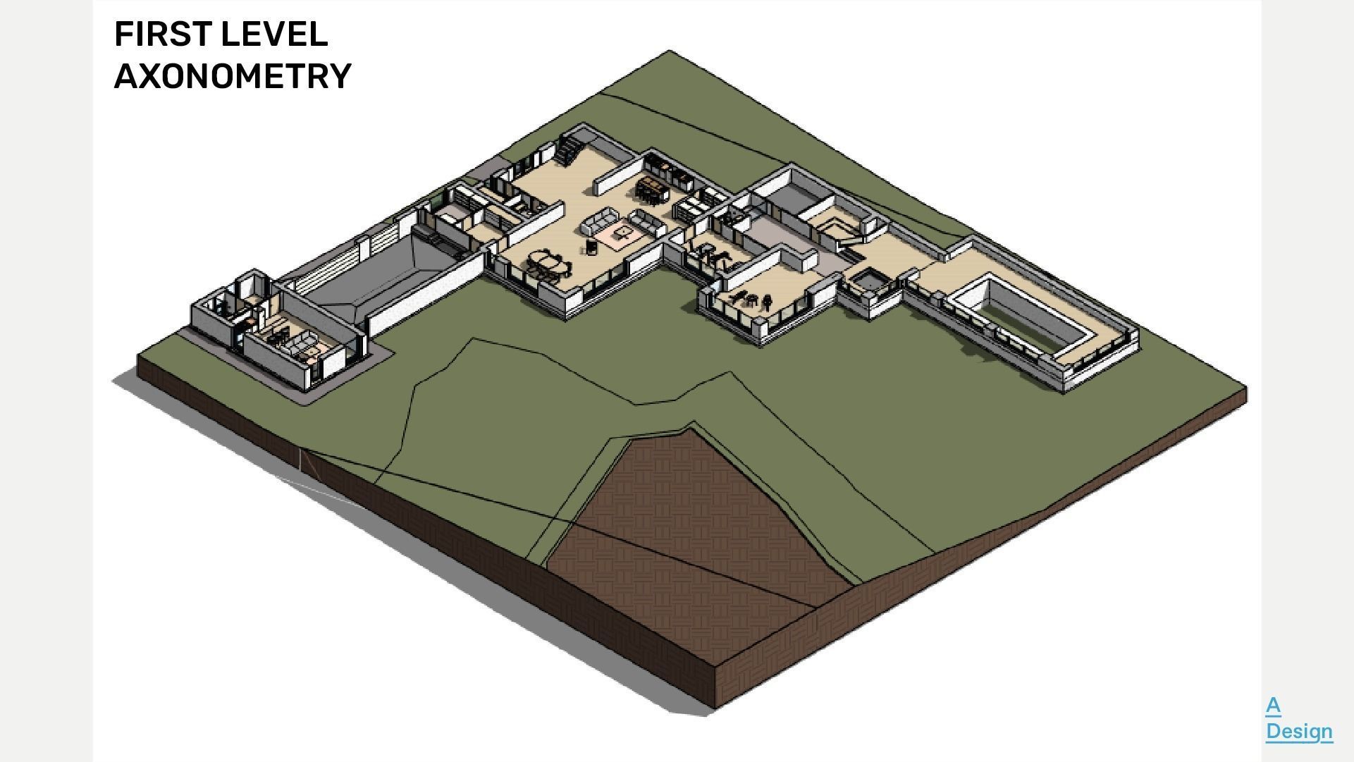 Modern forest house - Revit 3D model_2