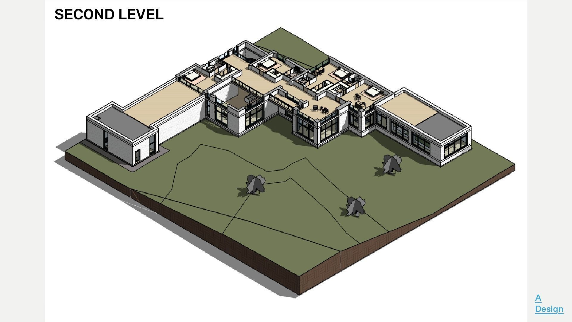 Modern forest house - Revit 3D model_3