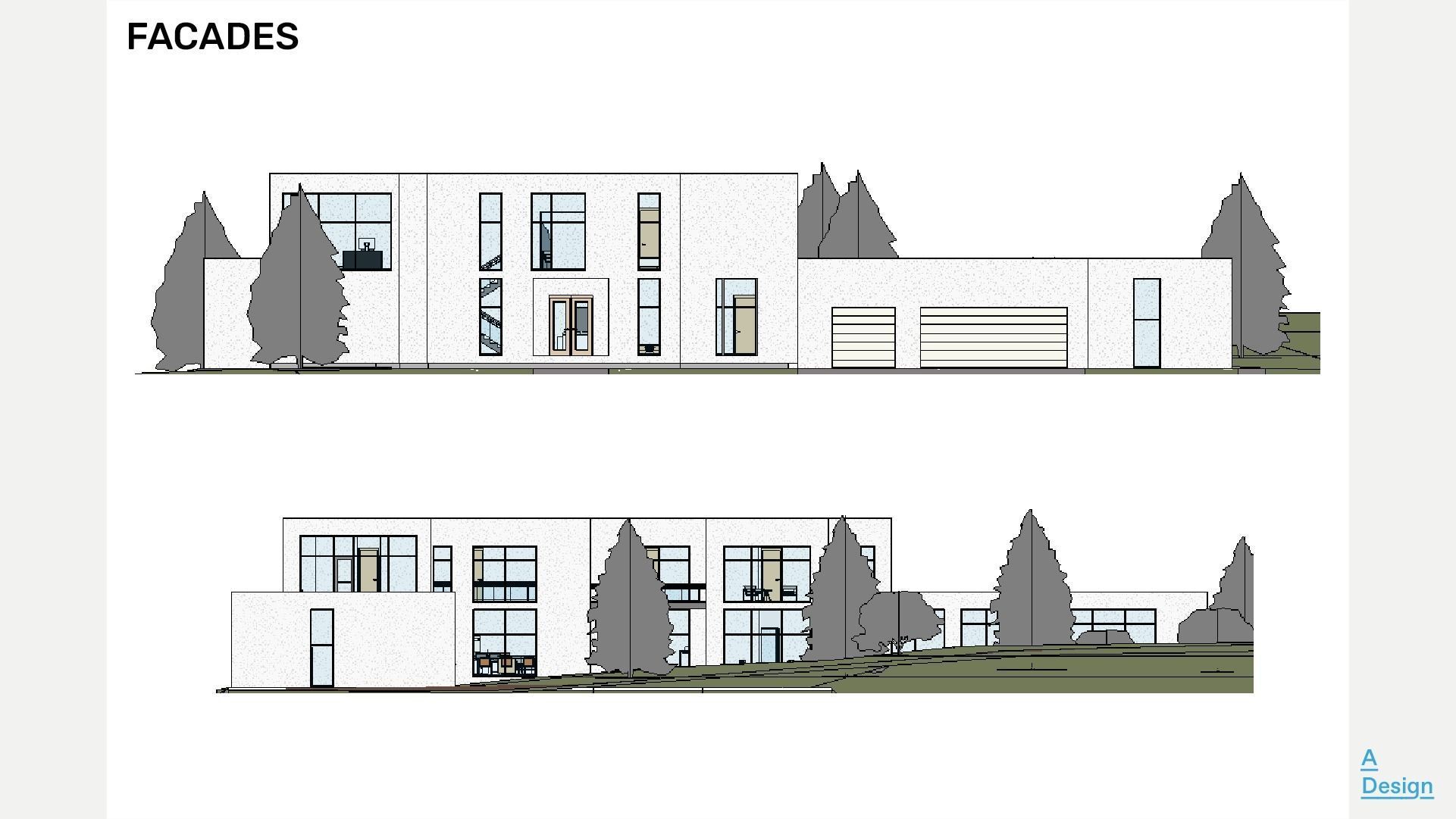 Modern forest house - Revit 3D model_5