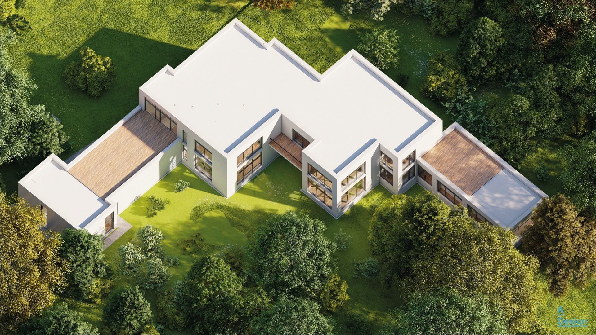 Modern forest house - Revit 3D model_8