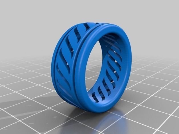 Spinner Fidget Ring 3D print model_1