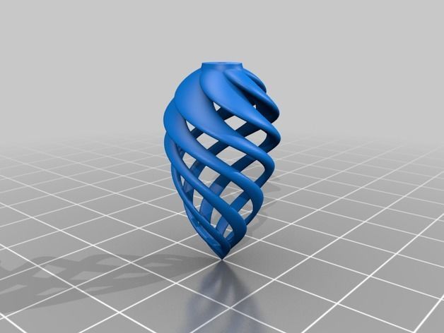 Spiral Earrings 3D print model_1