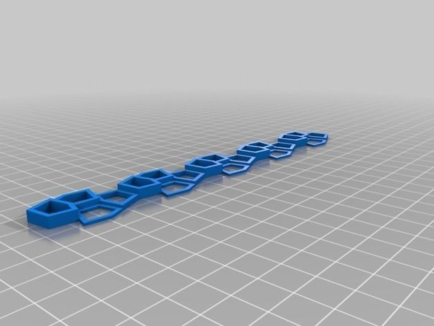 Pentagon Thermoform Bracelet 3D print model_2