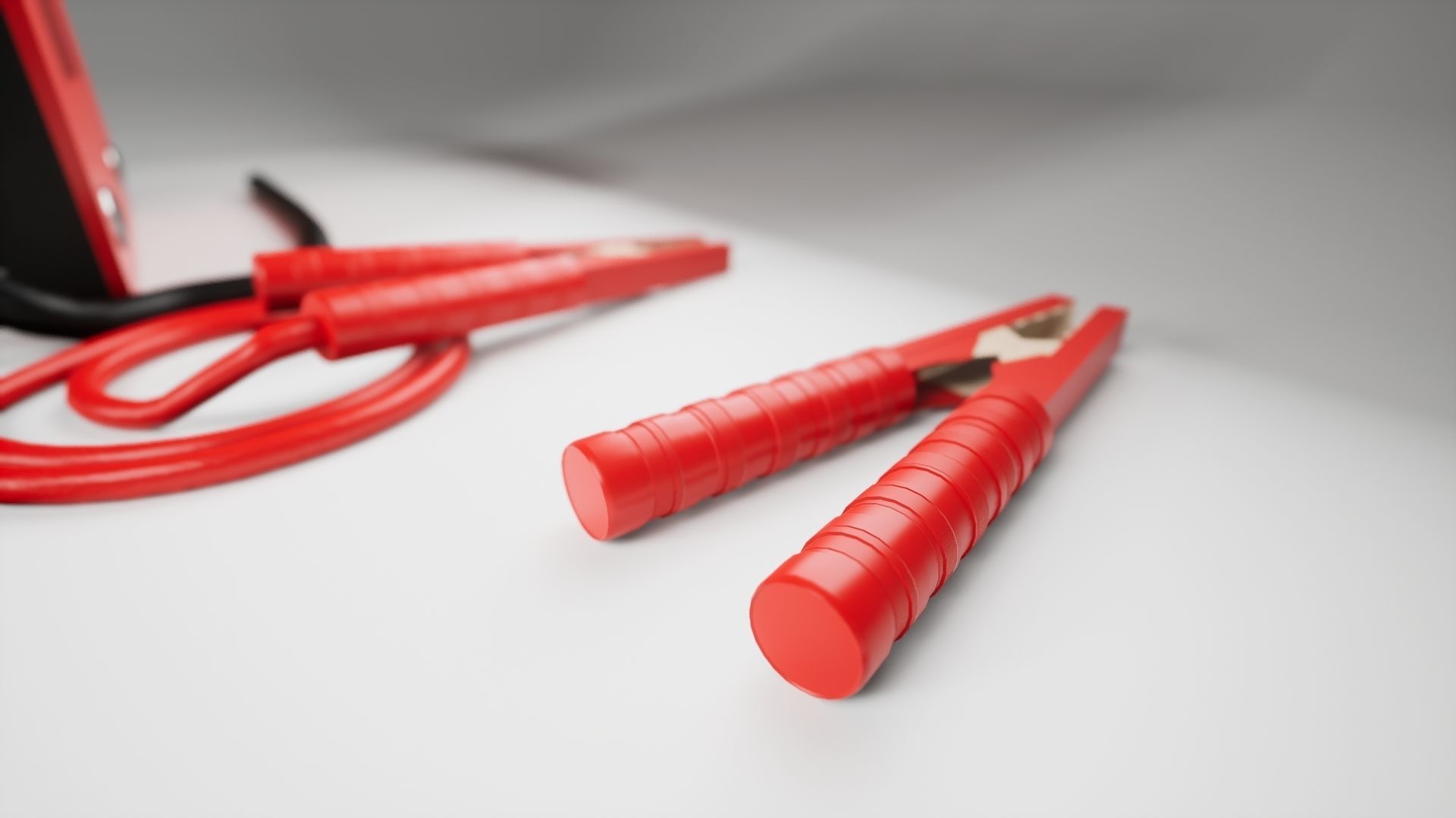 Industry Battery charger for car battery clean version Low-poly 3D model_6