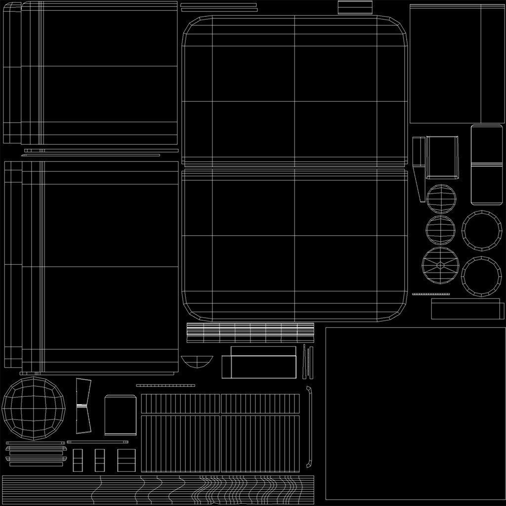 Industry Battery charger for car battery clean version Low-poly 3D model_10