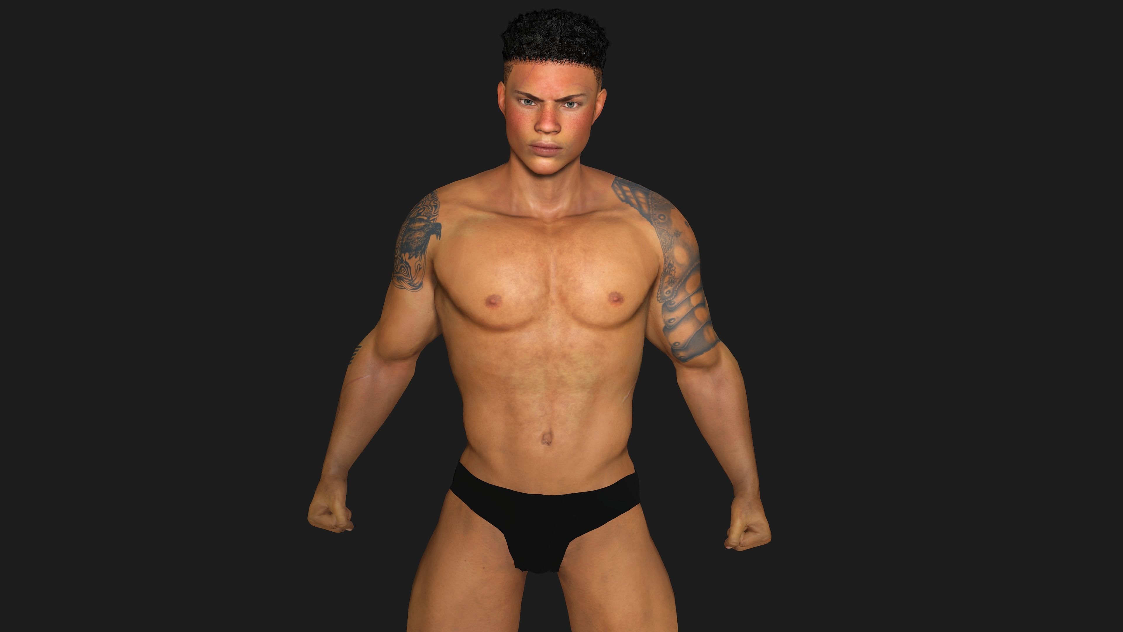 AAA 3D APOCALYPTIC- SURVIVAL- REALISTIC RIG GAME READY CHARACTER Low-poly 3D model_18