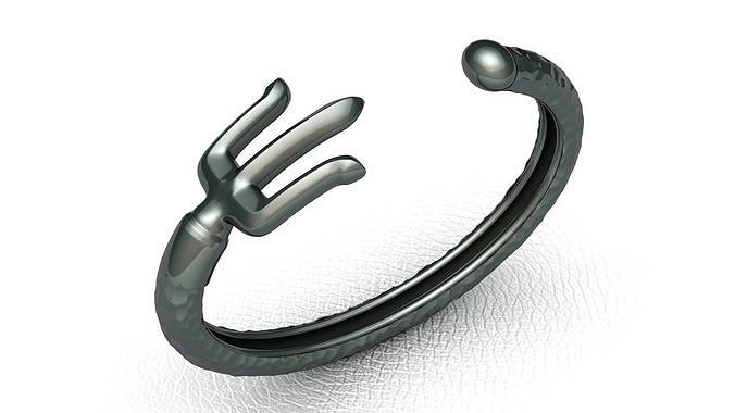 Greek God Poseidon Spear Bracelets 3D print model