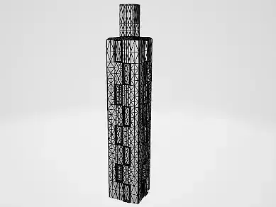 Building without texture 3D model