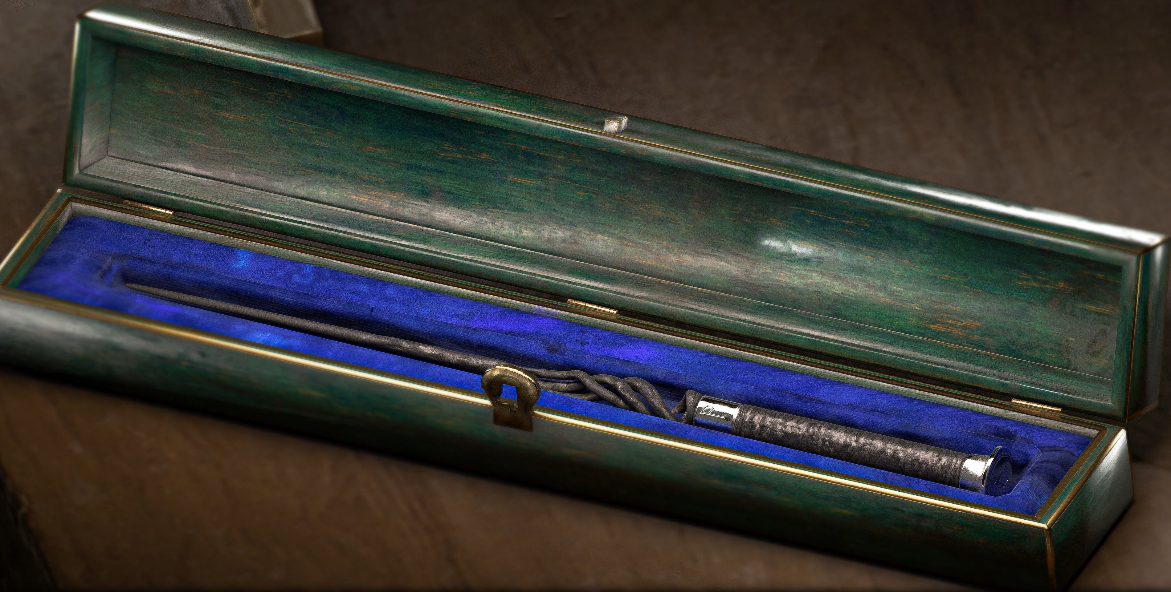 Albus Dumbledore Wand - Fantastic Beasts Low-poly 3D model_3