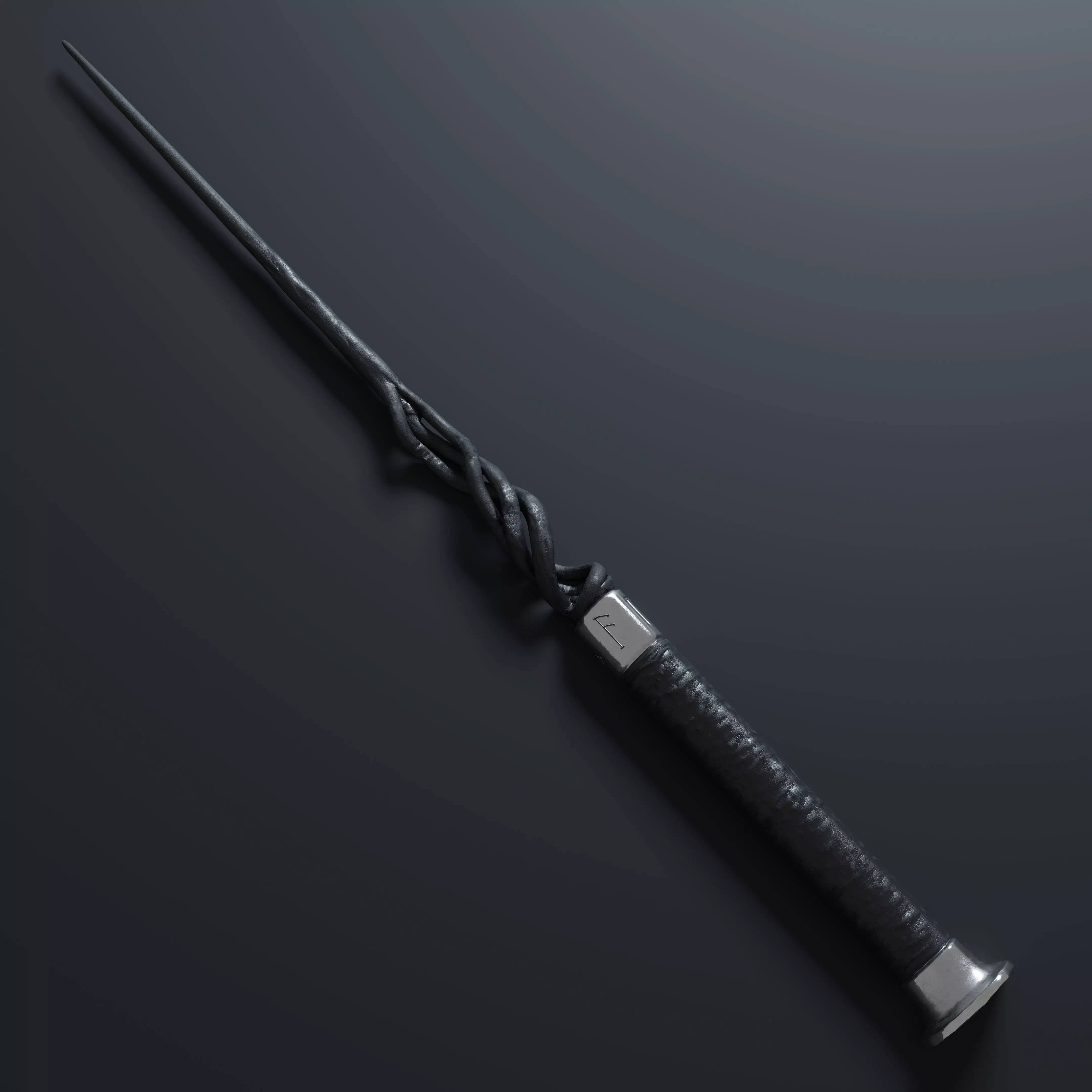 Albus Dumbledore Wand - Fantastic Beasts Low-poly 3D model_0