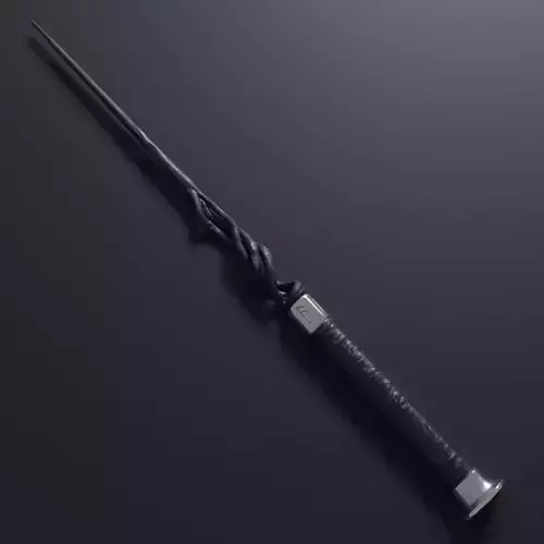 Albus Dumbledore Wand - Fantastic Beasts Low-poly 3D model