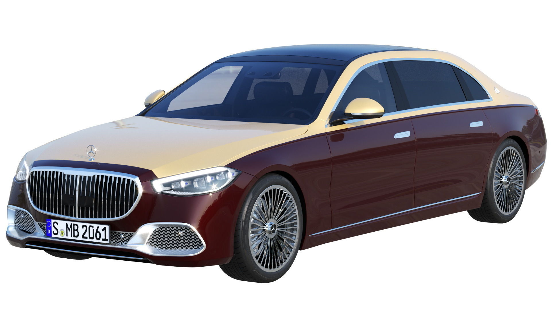 Mercedes-Benz S-Class W223 Long  AMG  Maybach 3D model_20