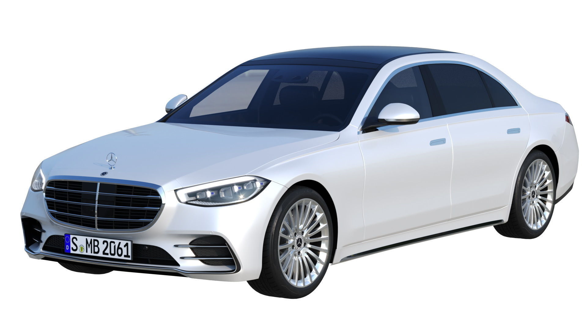 Mercedes-Benz S-Class W223 Long  AMG  Maybach 3D model_11