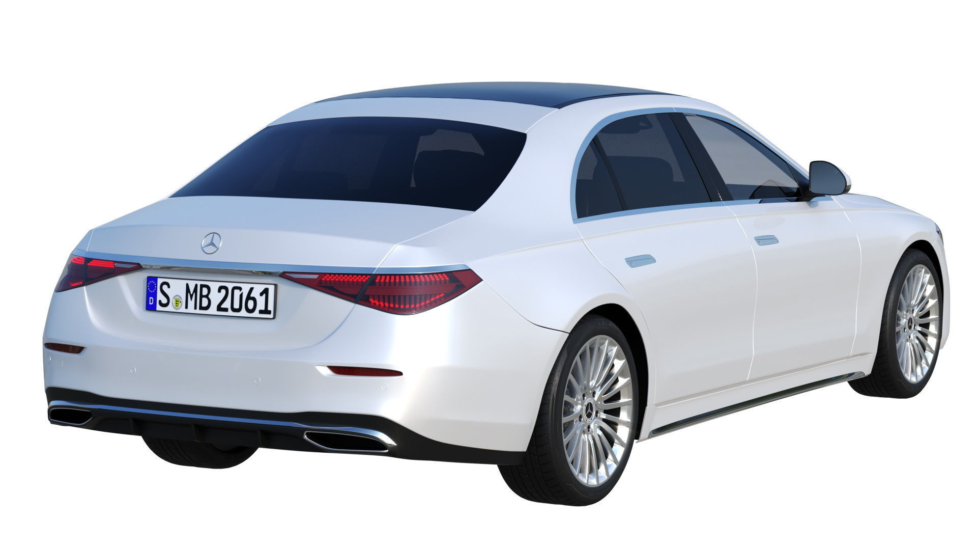 Mercedes-Benz S-Class W223 Long  AMG  Maybach 3D model_12