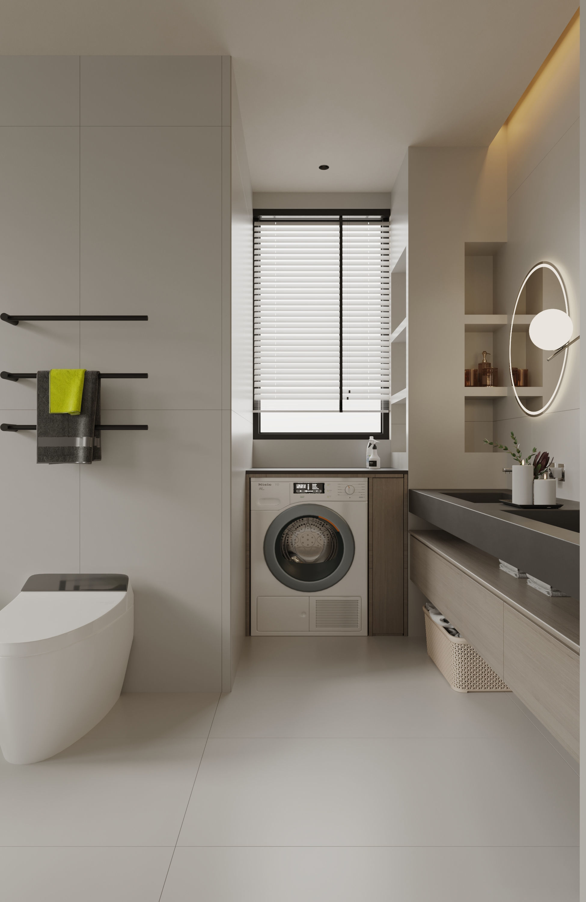 Modern style bathroom 3d model 3D model_1
