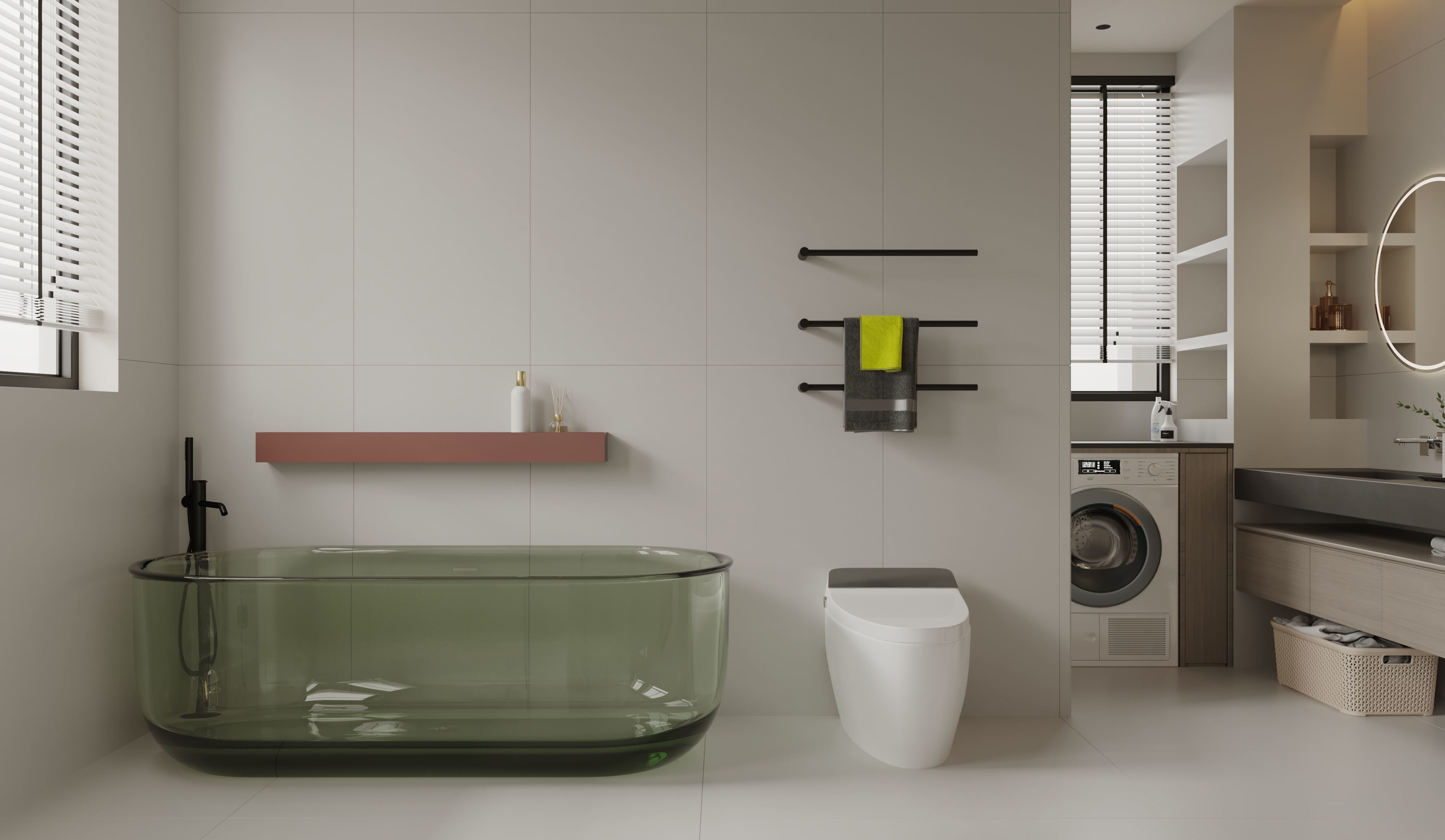 Modern style bathroom 3d model 3D model_2