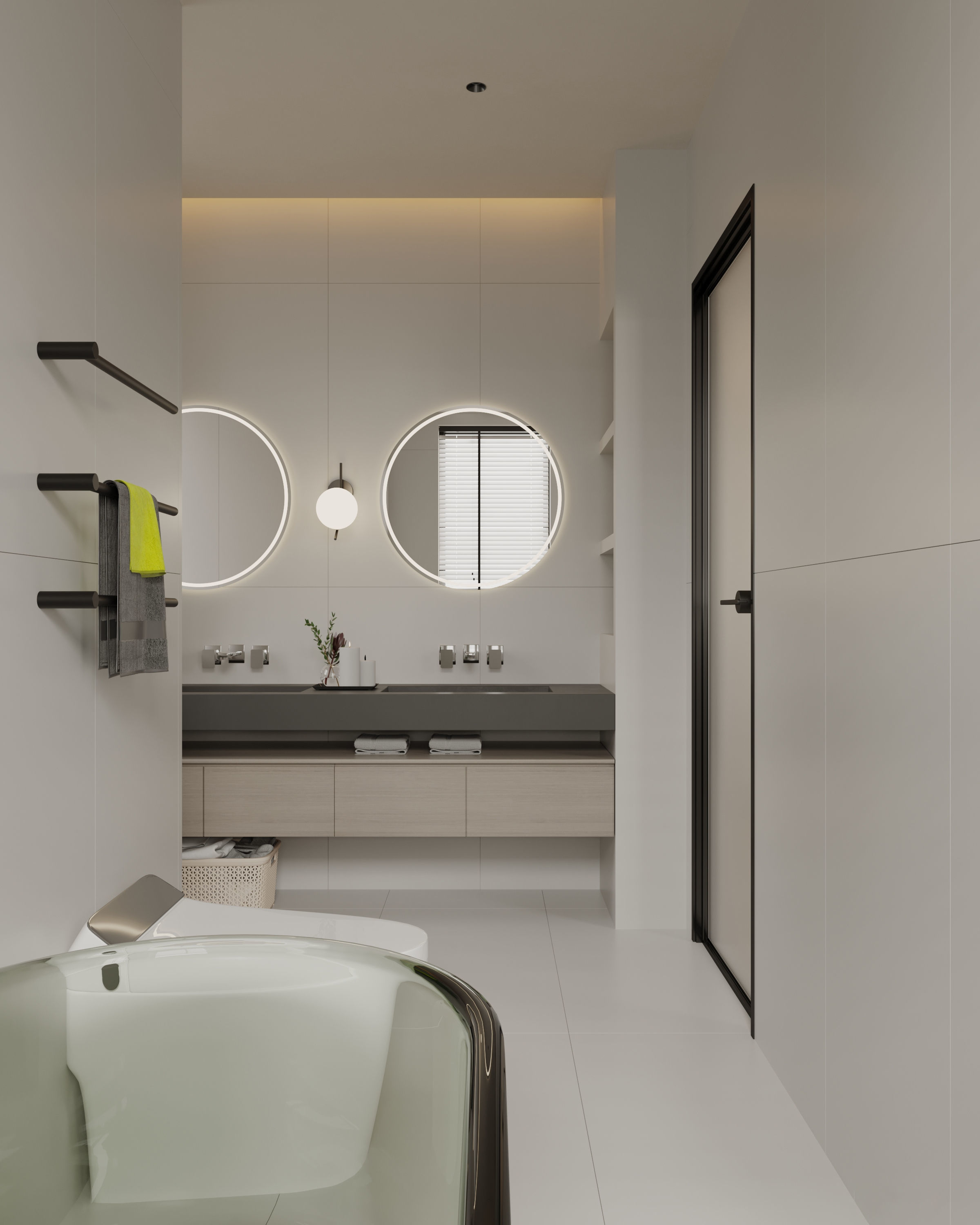 Modern style bathroom 3d model 3D model_3