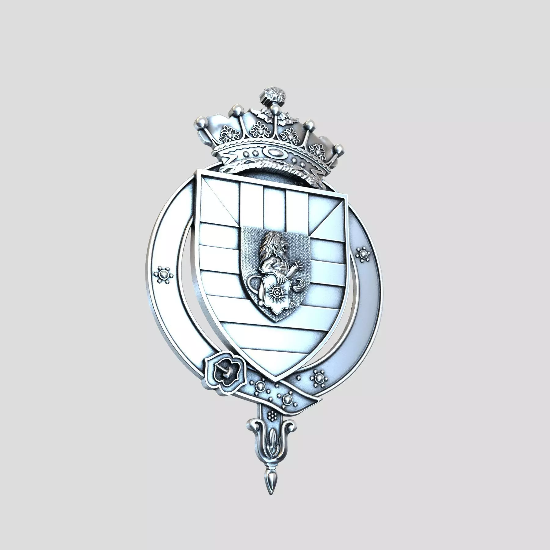 Royal lion 3D print model