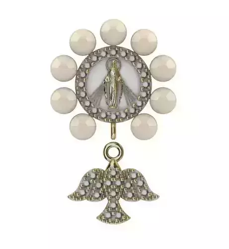 Medalha Milagrosa - Espirito Santo 3D print model