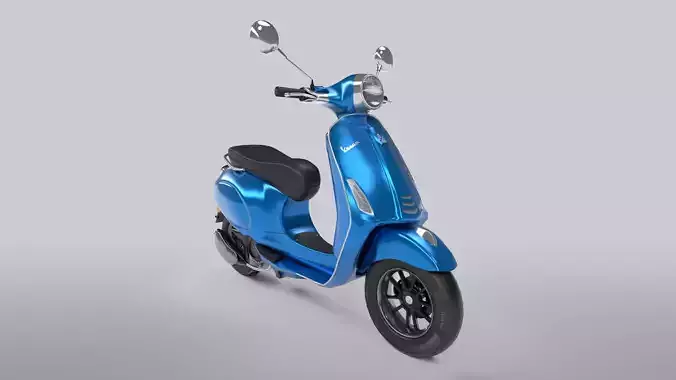 Vespa Low-poly 3D model