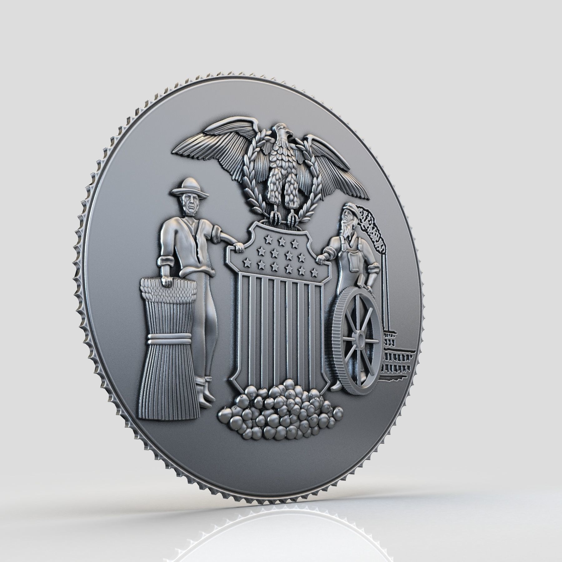 Cortland Seal 3D print model_1