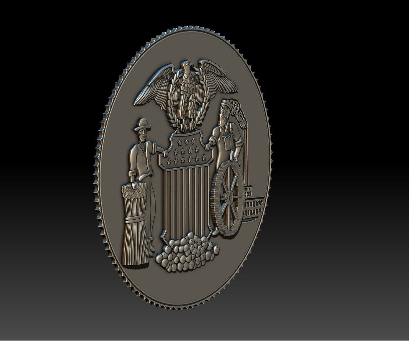 Cortland Seal 3D print model_6