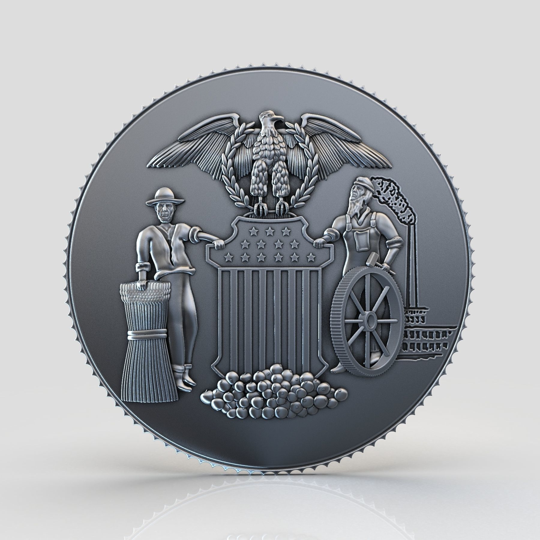 Cortland Seal 3D print model_2