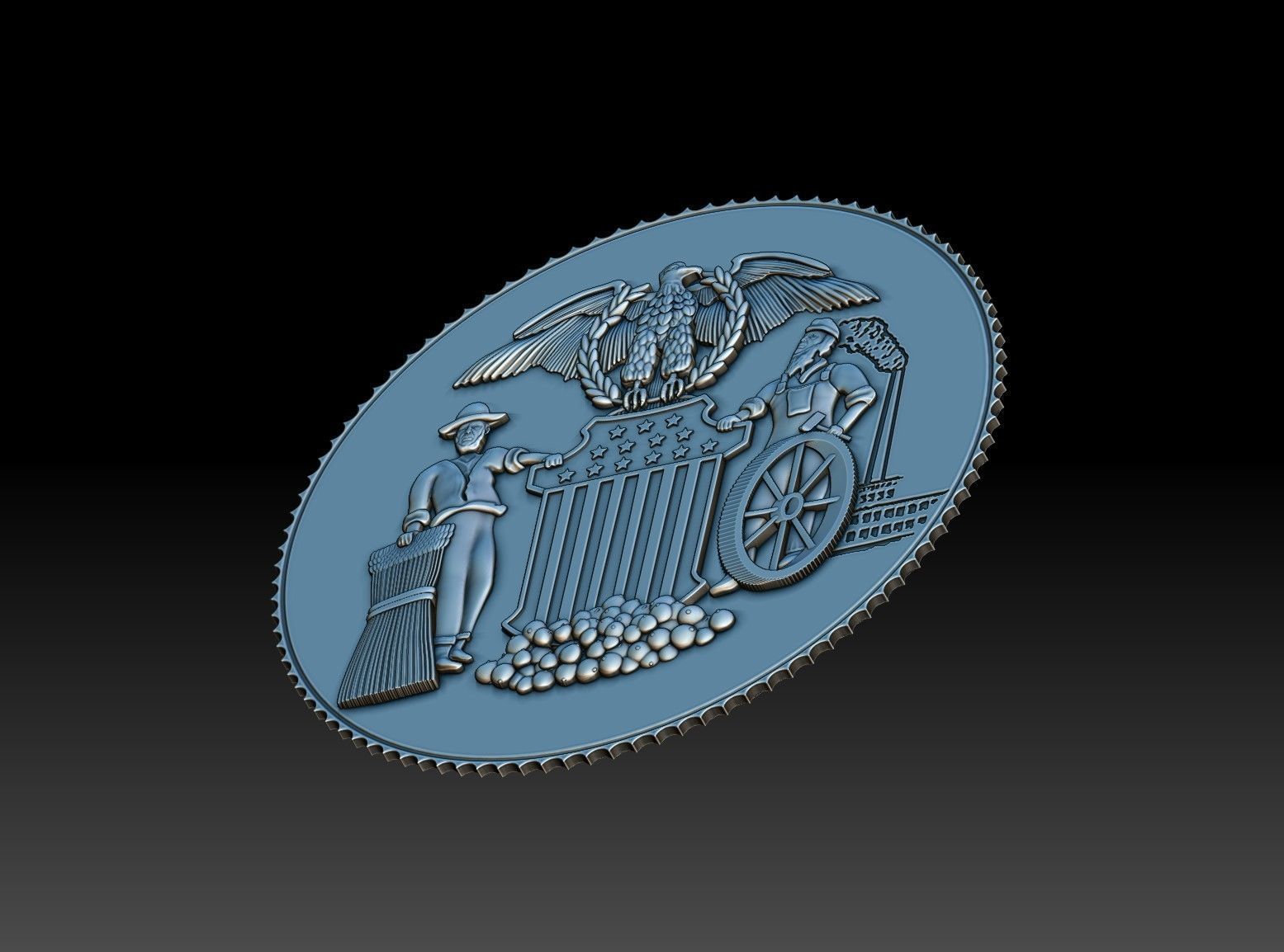 Cortland Seal 3D print model_4