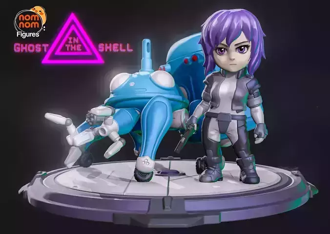 Chibi Motoko Kusanagi -  Ghost in the Shell 3D print model