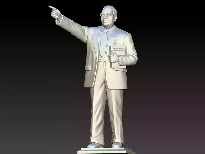 Dr Bhimrao Ambedkar pose 3D print model