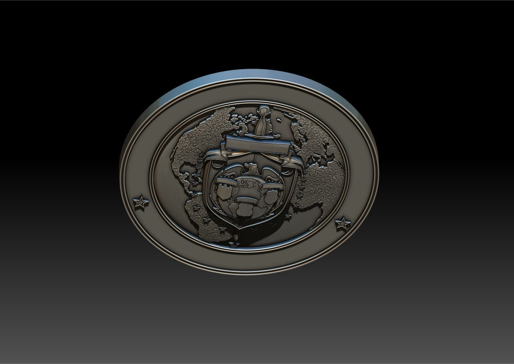 Govt Seal 3D print model_5