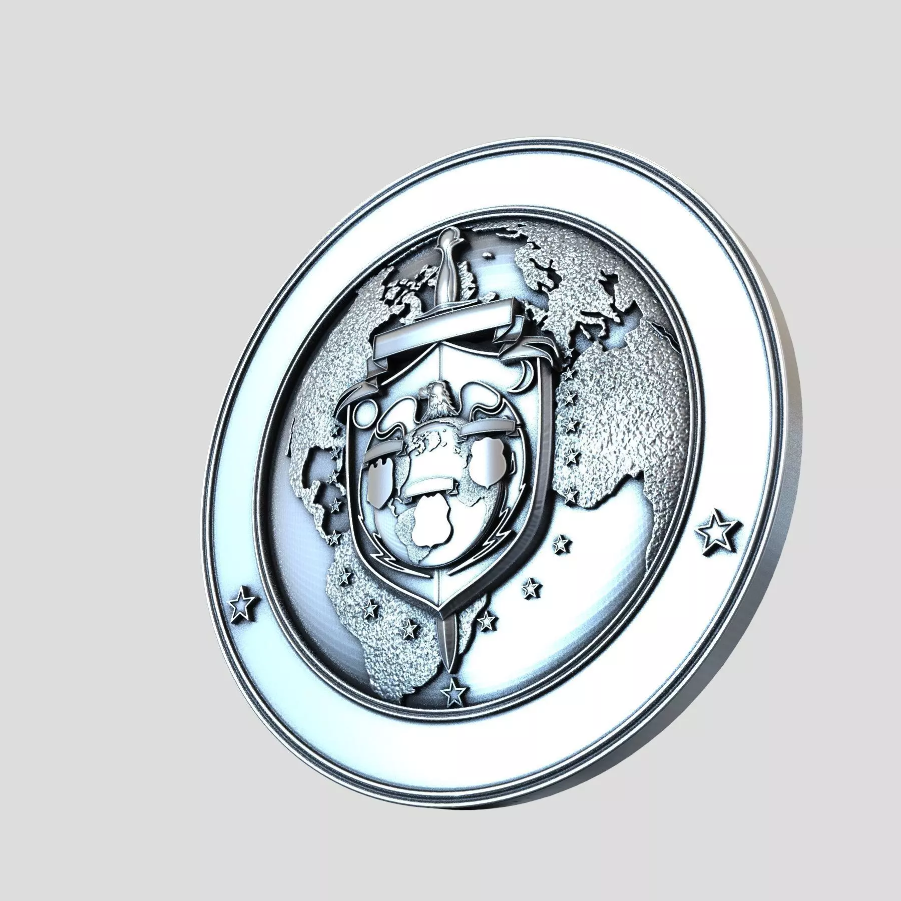 Govt Seal 3D print model_0