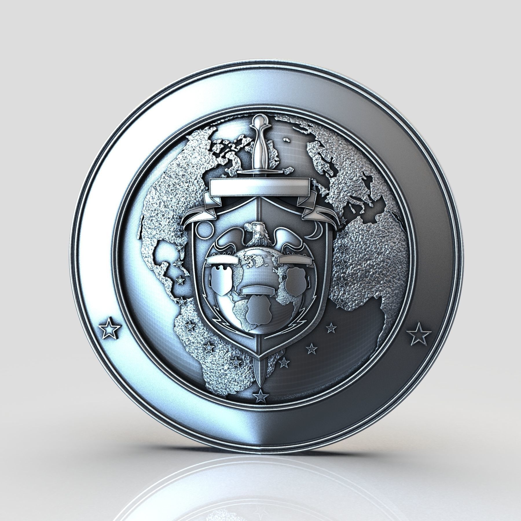 Govt Seal 3D print model_1