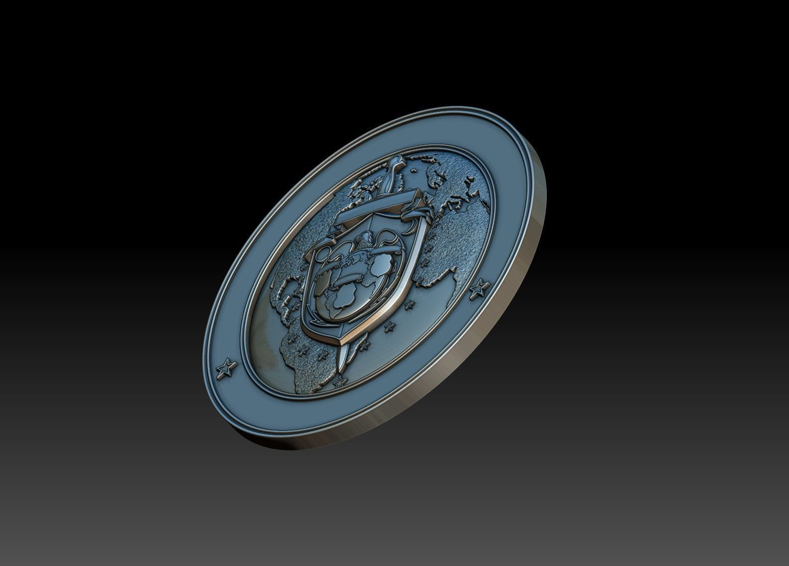 Govt Seal 3D print model_4