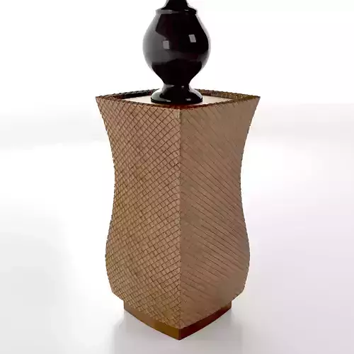 Block Side Table Low-poly 3D model