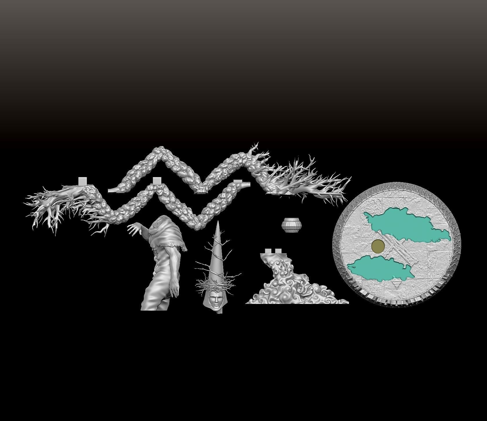 Blasphemous Guilt Fragment 3D print model_5