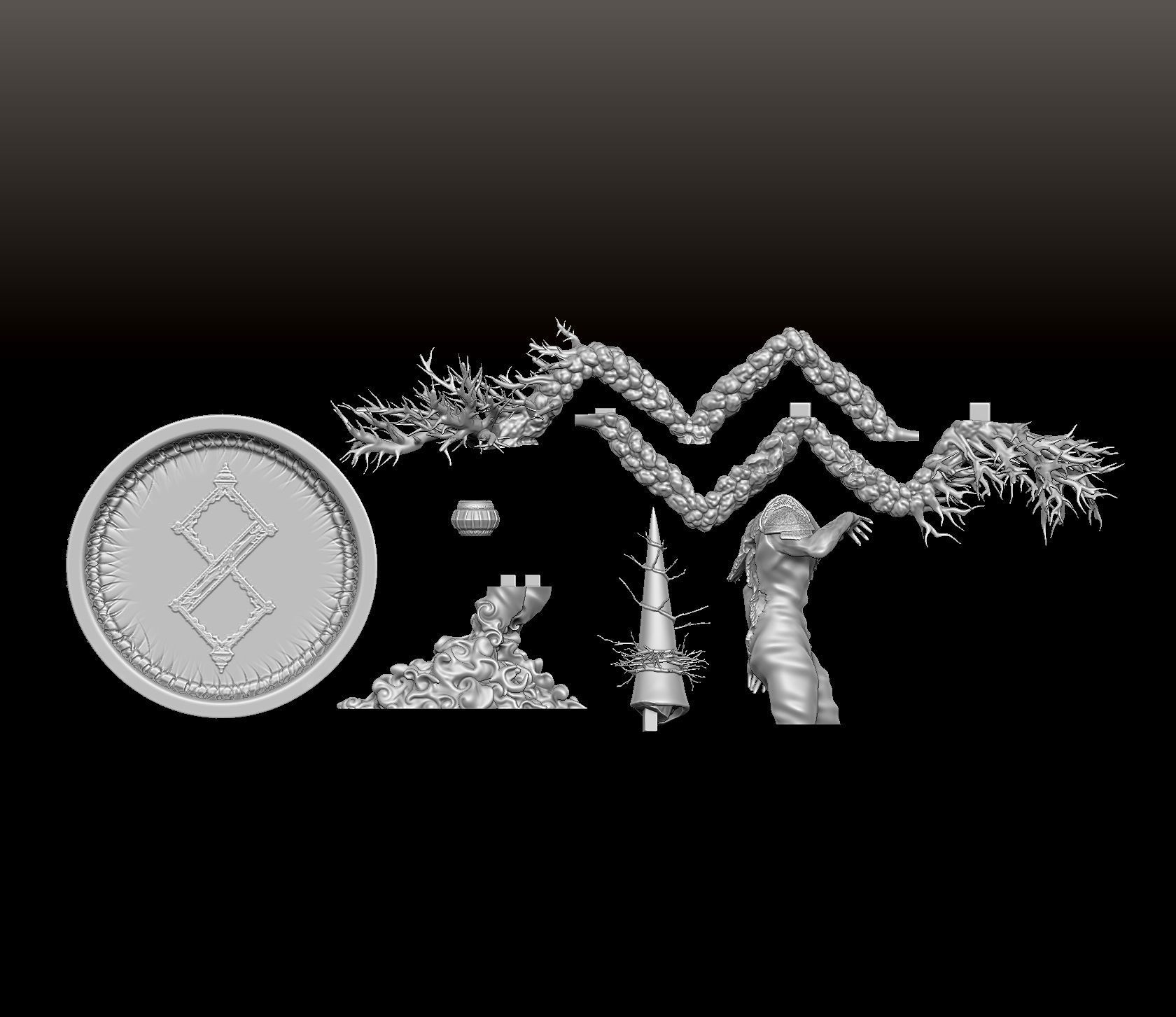 Blasphemous Guilt Fragment 3D print model_6