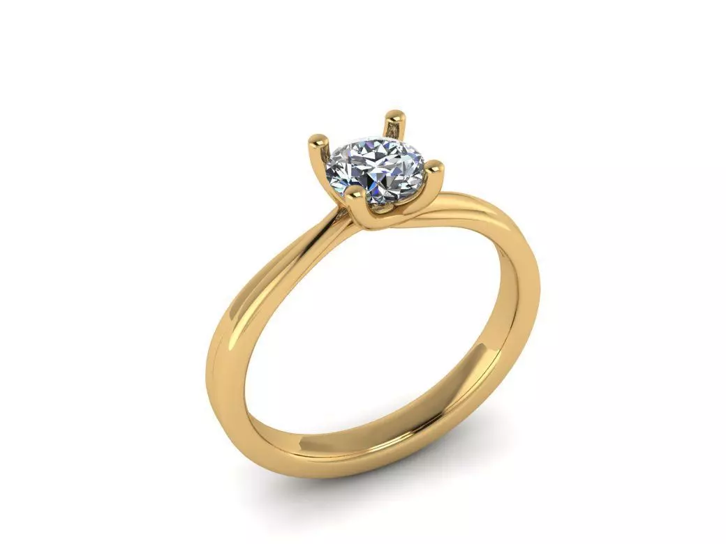Jewelry Diamond Ring 3D print model