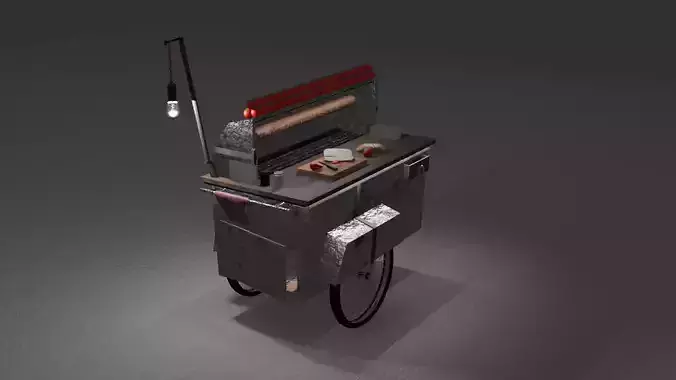 3D KOKOREC SEYYAR CART Low-poly 3D model