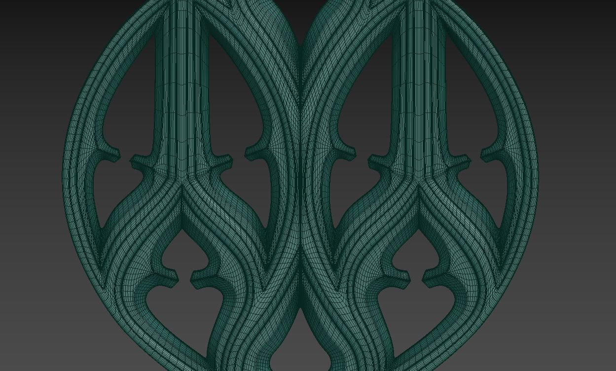 Seamless Gothic pattern 5 3D print model_13