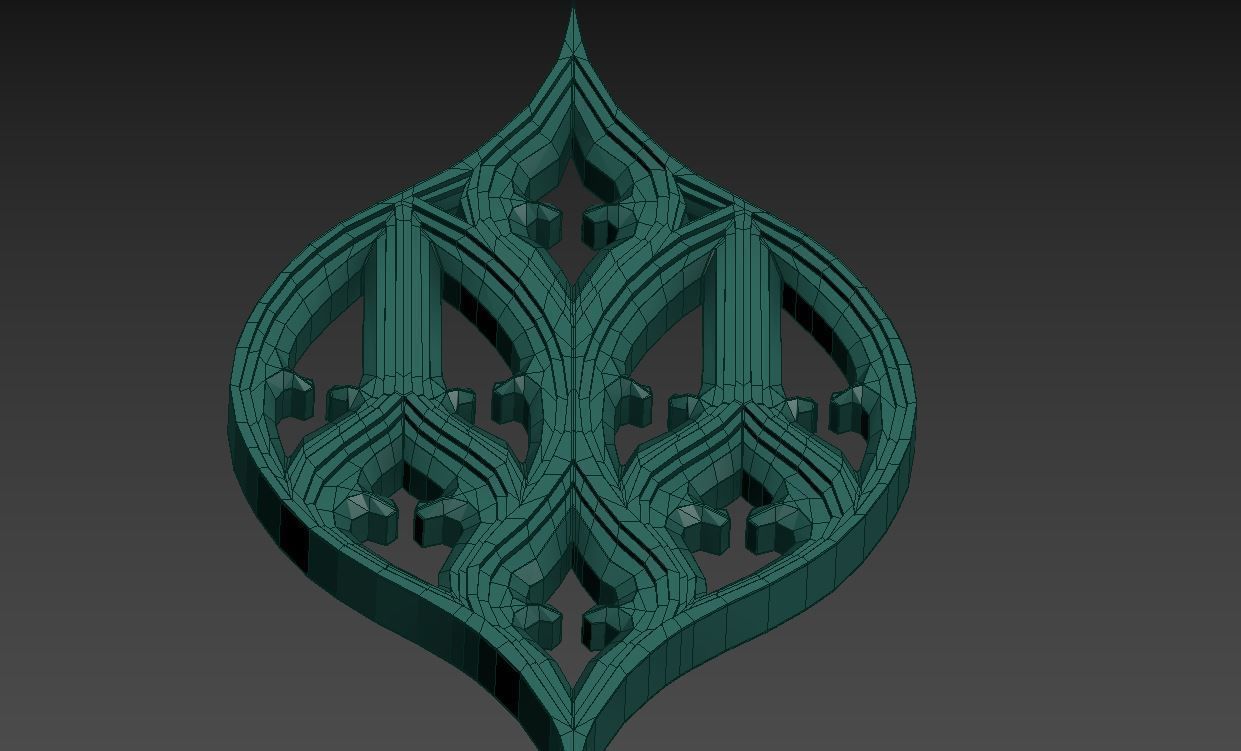 Seamless Gothic pattern 5 3D print model_12