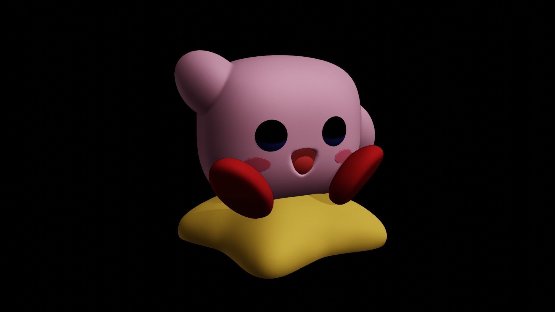 Kirby Funko Pop Figure 3D print model_3
