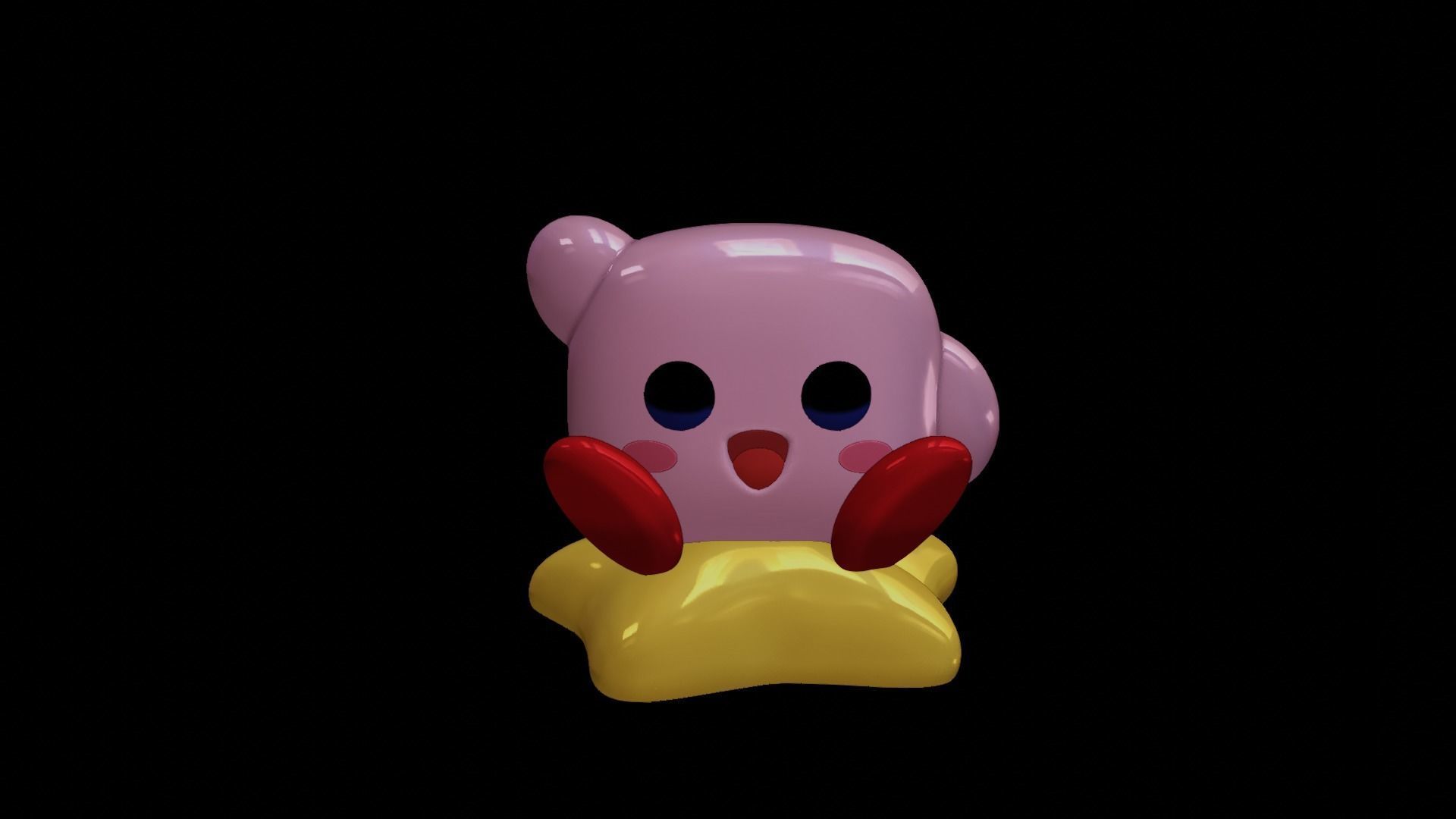 Kirby Funko Pop Figure 3D print model_2