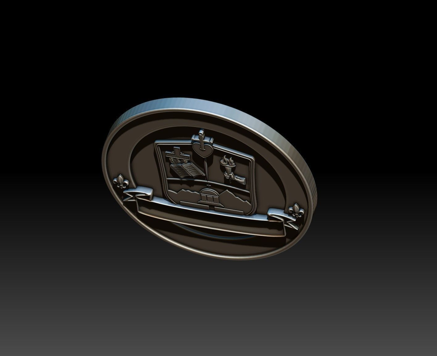 Seal of Notre Dame 3D print model_6