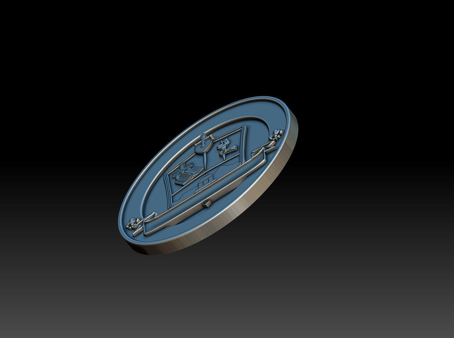 Seal of Notre Dame 3D print model_5