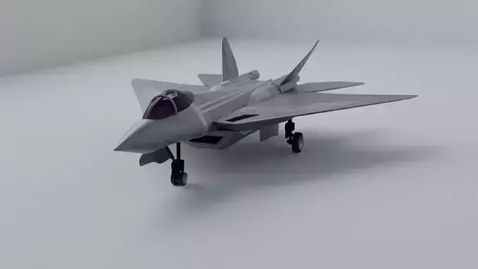 Q 01 Stealth Jet Fighter Design 3D model