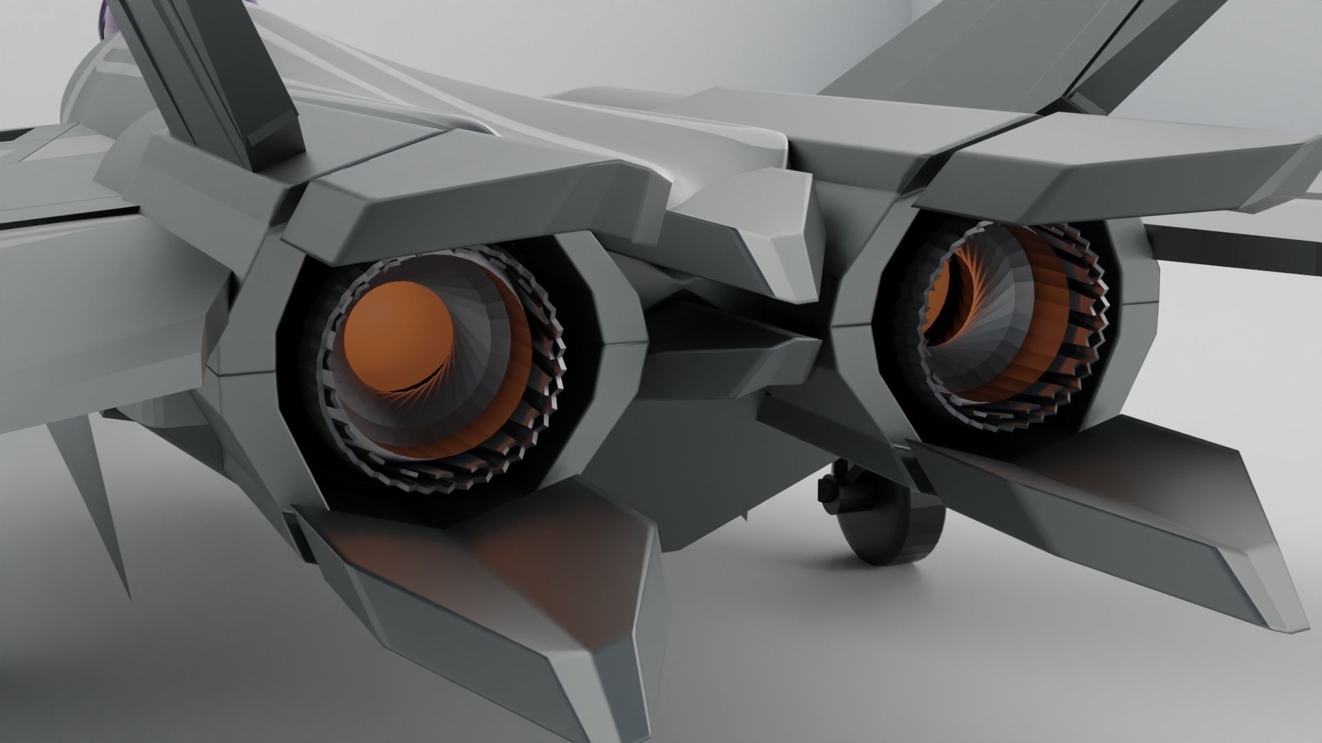 Q 01 Stealth Jet Fighter Design 3D model_18