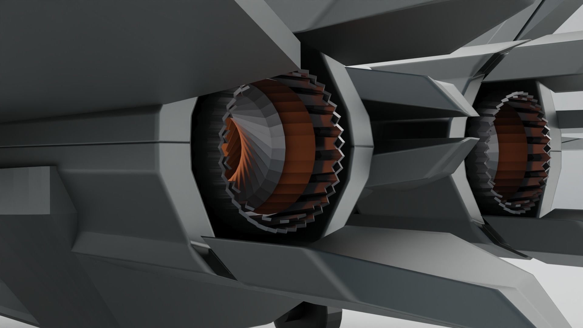 Q 01 Stealth Jet Fighter Design 3D model_10