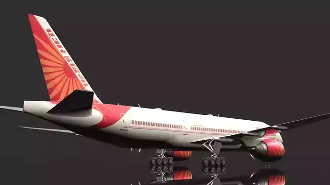 Boeing 777 low polygon
