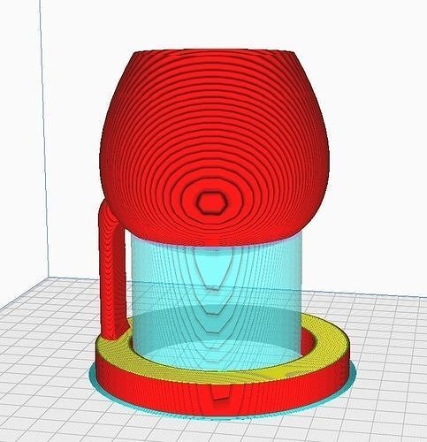 Floating Wine Glass Concept Free 3D print model